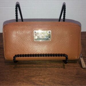 Michael Kors Tan Pebbled Leather Wallet